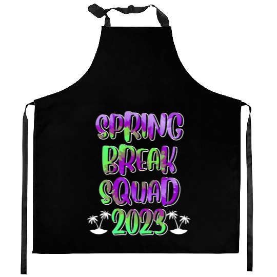 Spring Break Squad Summer Vacation Spring Break Kitchen Aprons