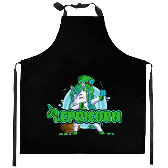Lepricorn St. Patrick's Day Unicorn Kitchen Aprons