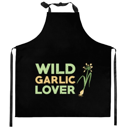Wild Garlic Lover Kitchen Aprons