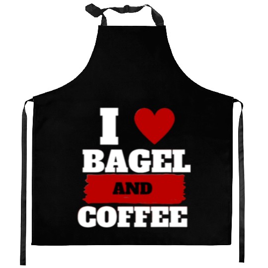 bagel and coffee, coffee meet bagel quotes gift Kitchen Aprons