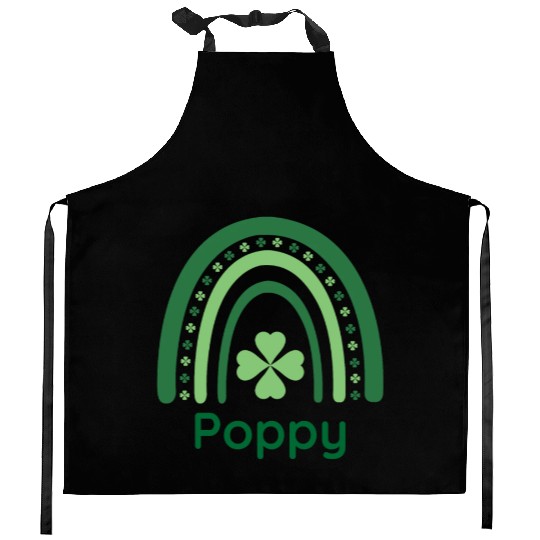 Poppy Clover Charm Boho Rainbow Kitchen Aprons