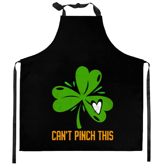 Can't Pinch this Shamrock St. Patrick's Day Kitchen Aprons