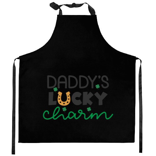 Daddy's Lucky Charm St. Patrick's Day Kids Boy Kitchen Aprons