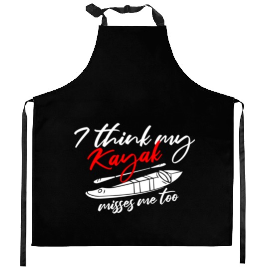 Kayaking Kayak Lover Kitchen Aprons