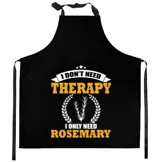 Funny Rosemary Pun Love Gardening Plants Kitchen Aprons