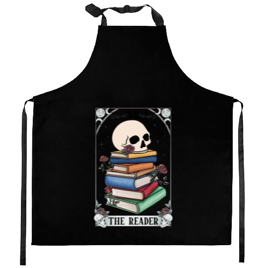 The Reader Book Lover Reading Tarot Card Mystical Kitchen Aprons