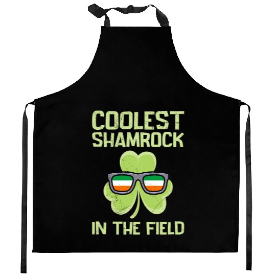 Coolest Shamrock St Patrick's Day Kitchen Aprons