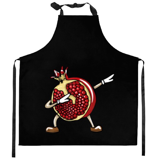 Funny Dabbing Pomegranate Lover Fruit Love Kitchen Aprons
