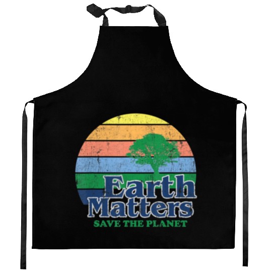 Earth Matters Kitchen Aprons Earth Day Save Thet