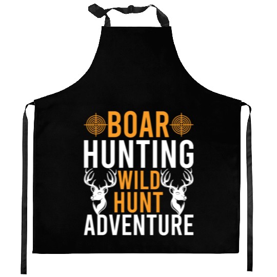 Boar Hunting Wild Hunt Adventure Kitchen Aprons