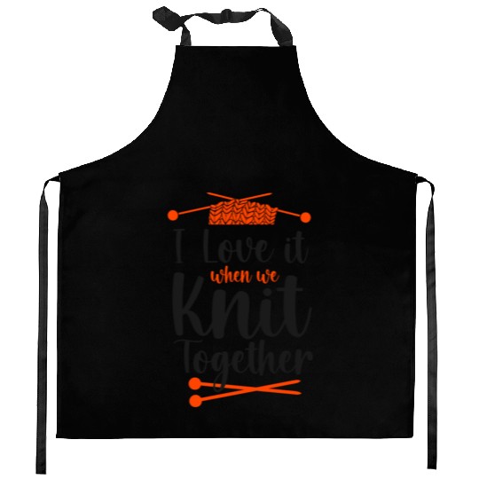 Knitting Knitter Friends Besties Kitchen Aprons