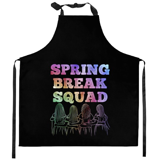 Spring Break Squad Summer Vacation Spring Break Kitchen Aprons