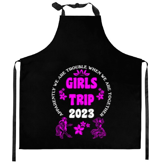 Girls Trip 2023 girls vacation girls spring break Kitchen Aprons