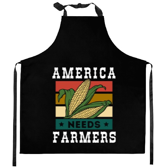 America Needs Farmers Kitchen Aprons