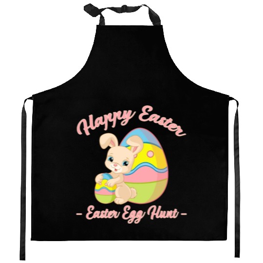 Happy Easter Egg Hunt Bunny Gift Kitchen Aprons