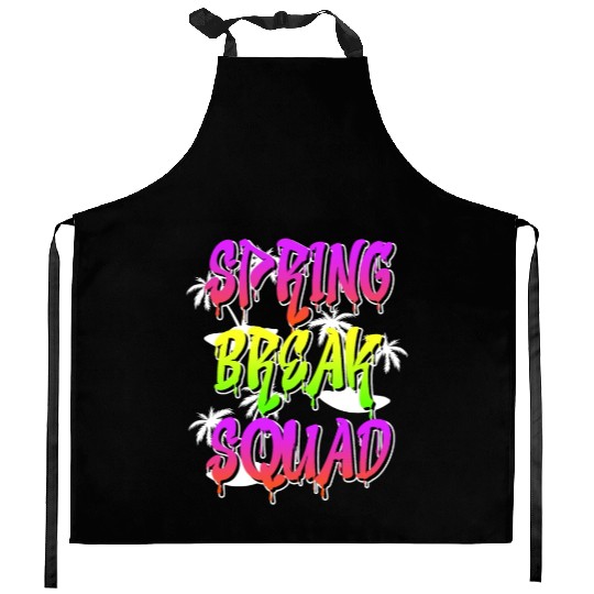 Spring Break Squad Summer Vacation Spring Break Kitchen Aprons