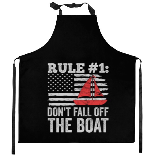 Don't Fall Off The Boat Funny Sailing Kitchen Aprons