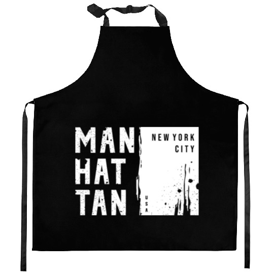 MANHATTAN NYC USA Urban Street Kitchen Aprons Design 2023