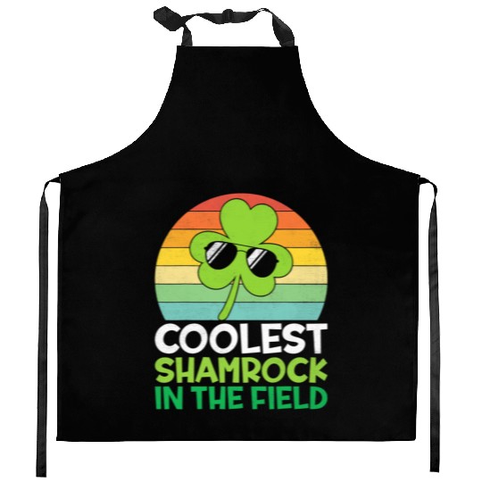 Toddler Boys St Patricks Day Coolest Shamrock Kitchen Aprons