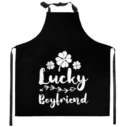Lucky Boyfriend St. Patrick's Day Ireland Kitchen Aprons