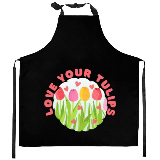 Tulip Gardening Tulips Kitchen Aprons