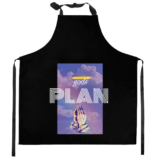 Gods Plan Kitchen Aprons