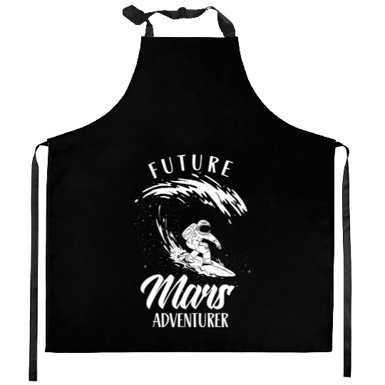 Future Mars Adventurer Space Explorer Planet Kitchen Aprons