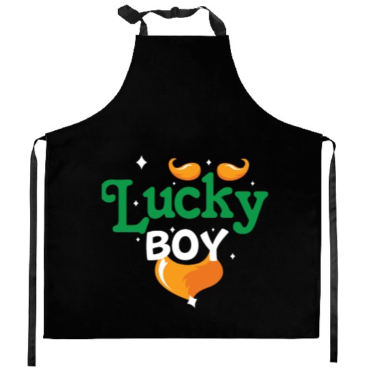 lucky boy Kitchen Aprons