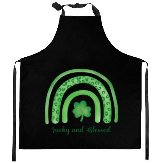 Lucky and Blessed Kitchen Aprons