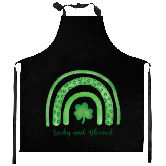 Lucky and Blessed Kitchen Aprons