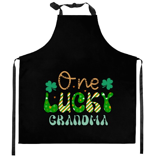 One luckyPatricks Day Sublimation Kitchen Aprons