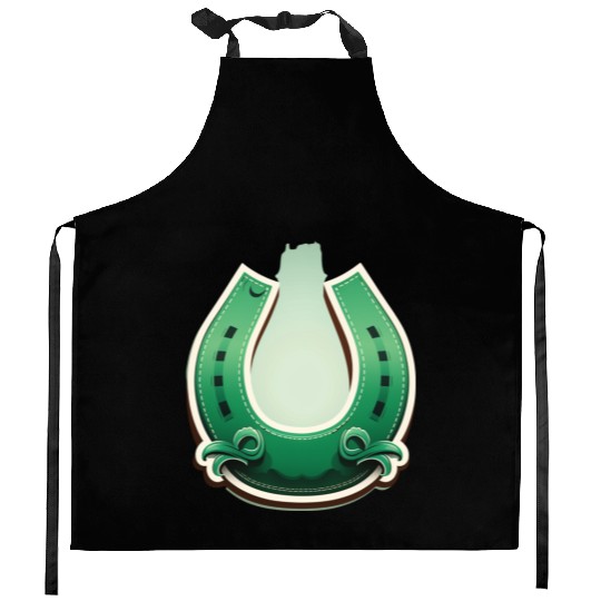 A horseshoe for good luck T--Kitchen Aprons