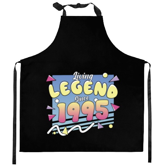Living Legend Since 1995, 80s Themed Birthday Kitchen Aprons