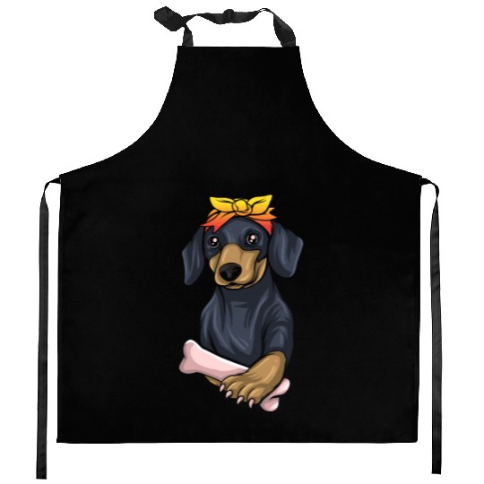 Dachshund Gift Dixie Wiener Doxie Dackel Kitchen Aprons