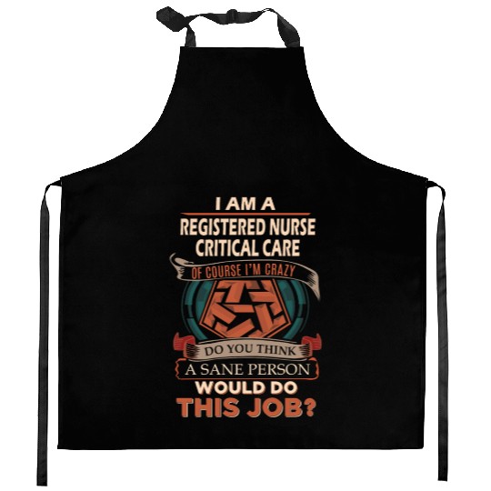 Registered Nurse Critical Care Kitchen Aprons - Sane Pers