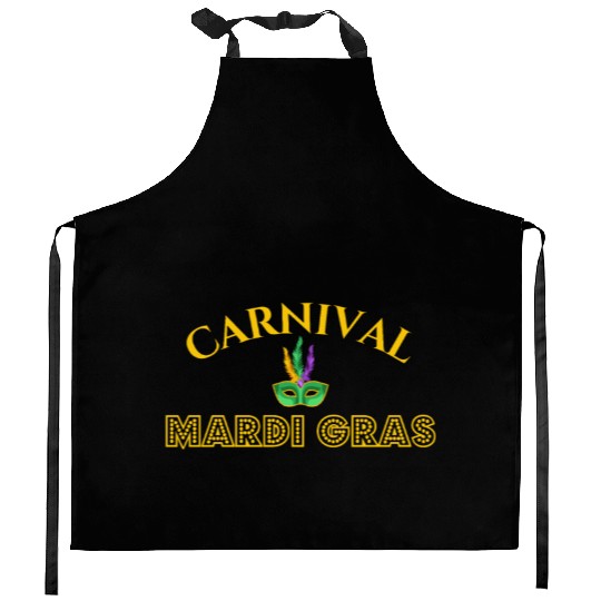 Mardi Gras Carnival Fiesta Party Louisiana New Orl Kitchen Aprons