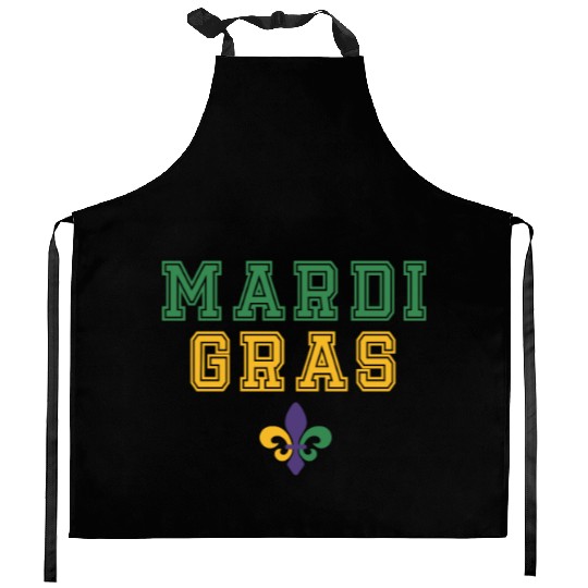 Mardi Gras Carnival Fiesta Party Louisiana New Orl Kitchen Aprons