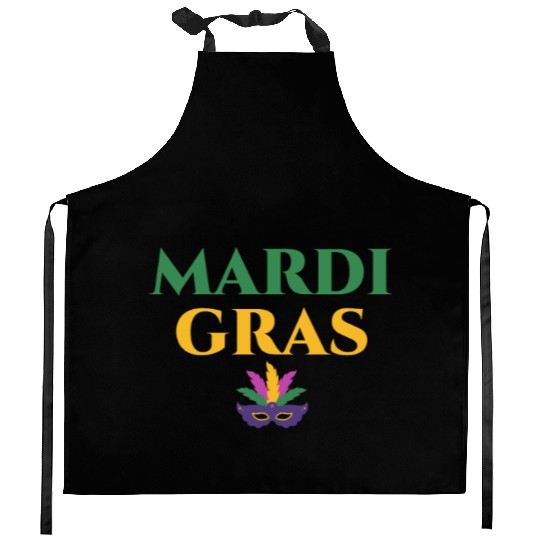 Mardi Gras Carnival Fiesta Party Louisiana New Orl Kitchen Aprons