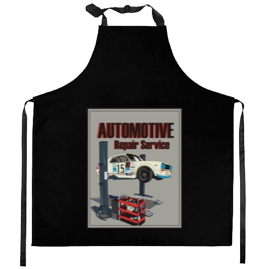 Automotive repair service Kitchen Aprons