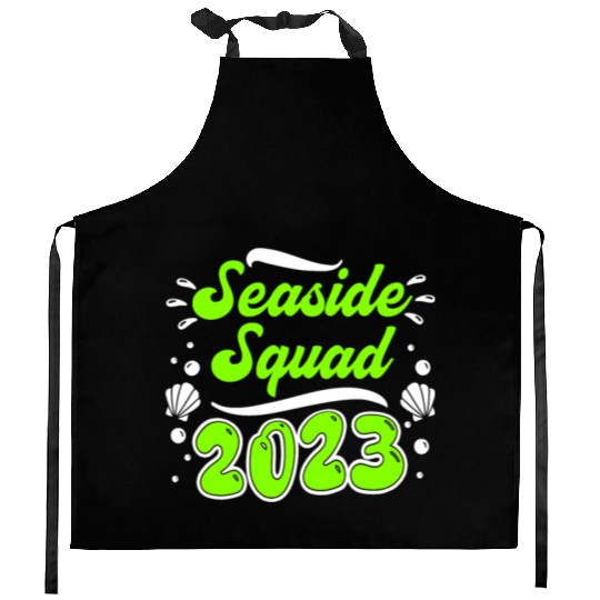 Seaside Squad 2023 Vacation Friends Spring Break Kitchen Aprons