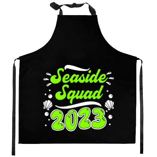 Seaside Squad 2023 Vacation Friends Spring Break Kitchen Aprons