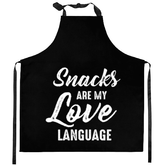 Snacks Are My Love Language Kitchen Aprons