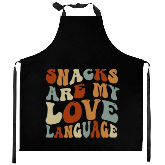 Snacks Are My Love Language Kitchen Aprons