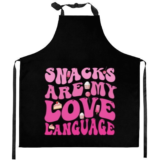 Snacks Are My Love Language Kitchen Aprons