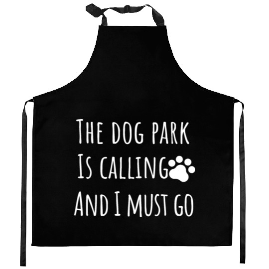dog park dog mom dad Kitchen Aprons