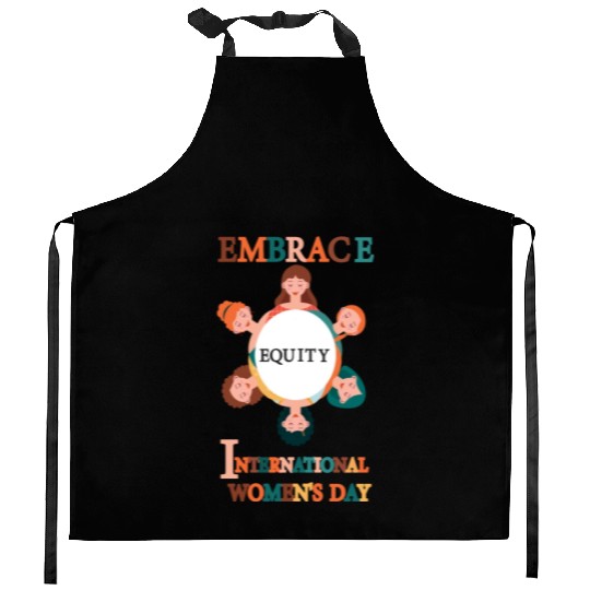 Embrace Equity International Women's Day Kitchen Aprons