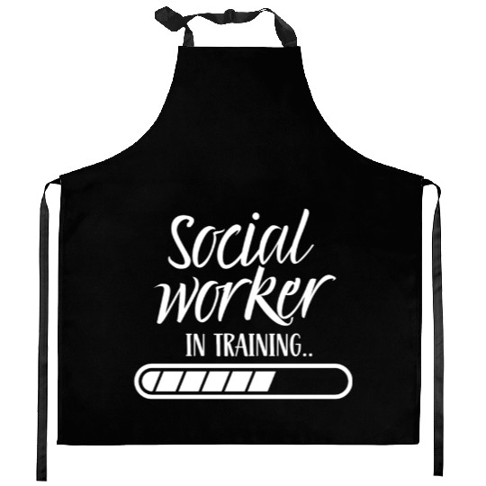 Social Worker In Training Graduation Job Work Kitchen Aprons