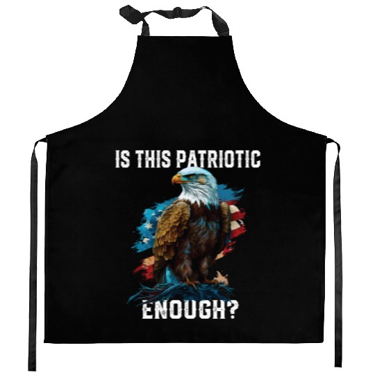 Is This Patriotic Enough American Bald Eagle Kitchen Aprons