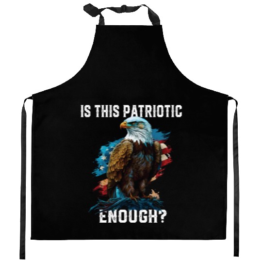 Is This Patriotic Enough American Bald Eagle Kitchen Aprons