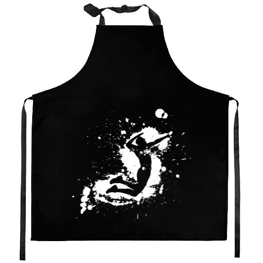 Volleyball Spike Man White Kitchen Aprons